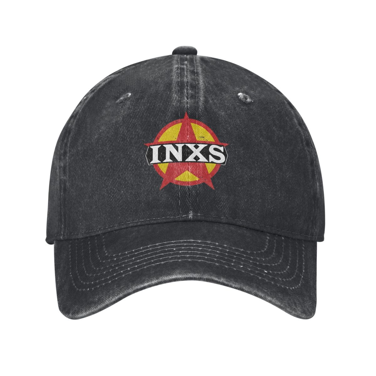 Outdoor Adventure Golf - INXS, Yıldız Logosu, Vintage, Retro Grafik,